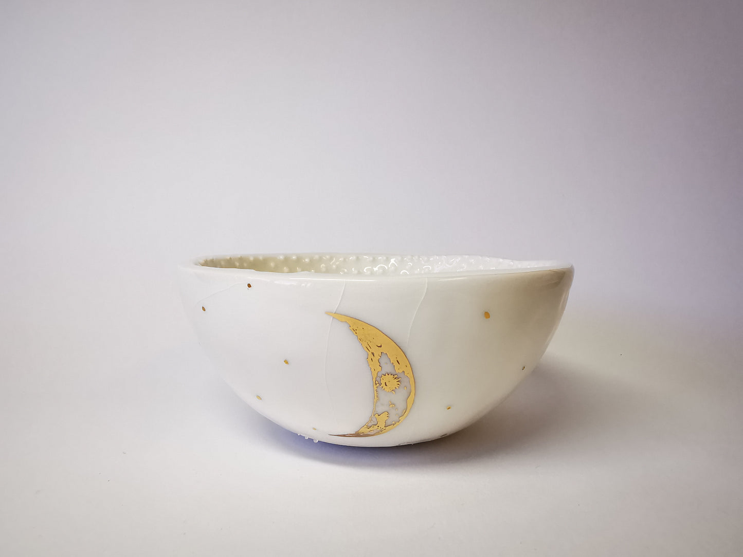 Waxing crescent meditation bowl